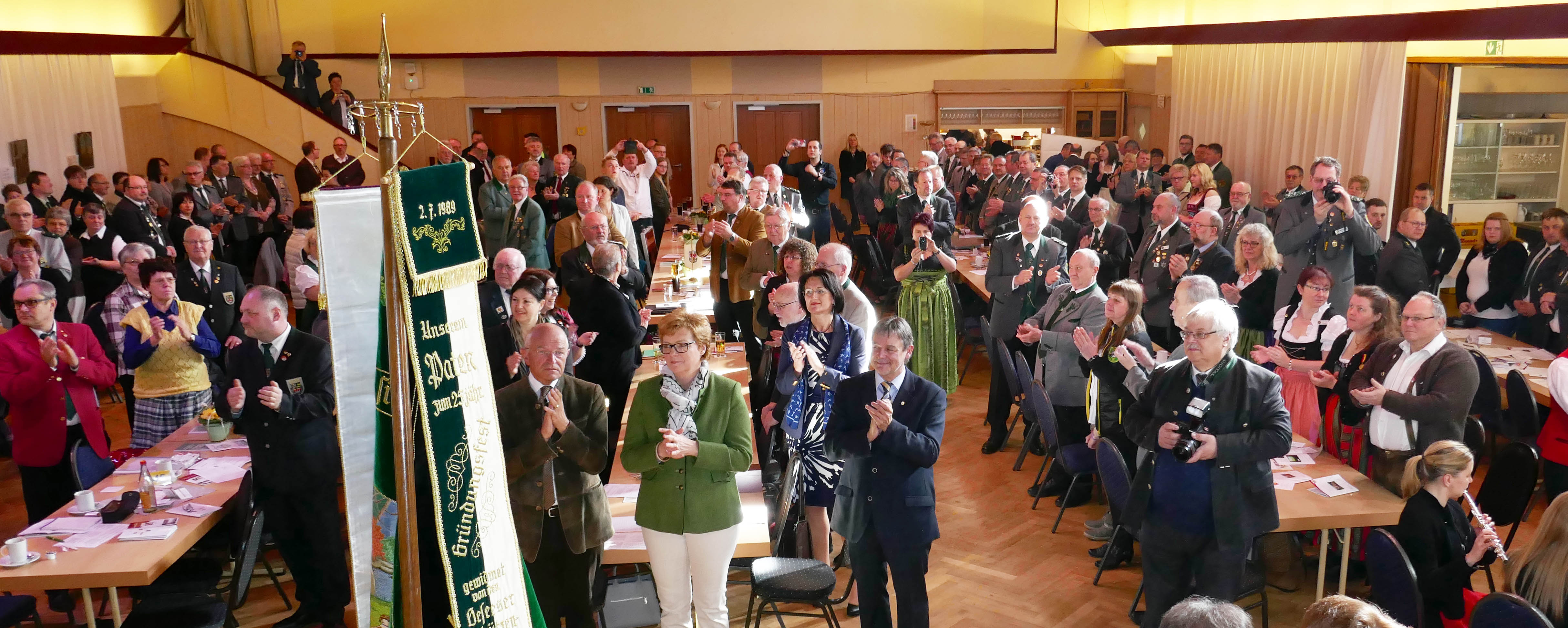 Gut gefüllter Festsaal der SG Kronach