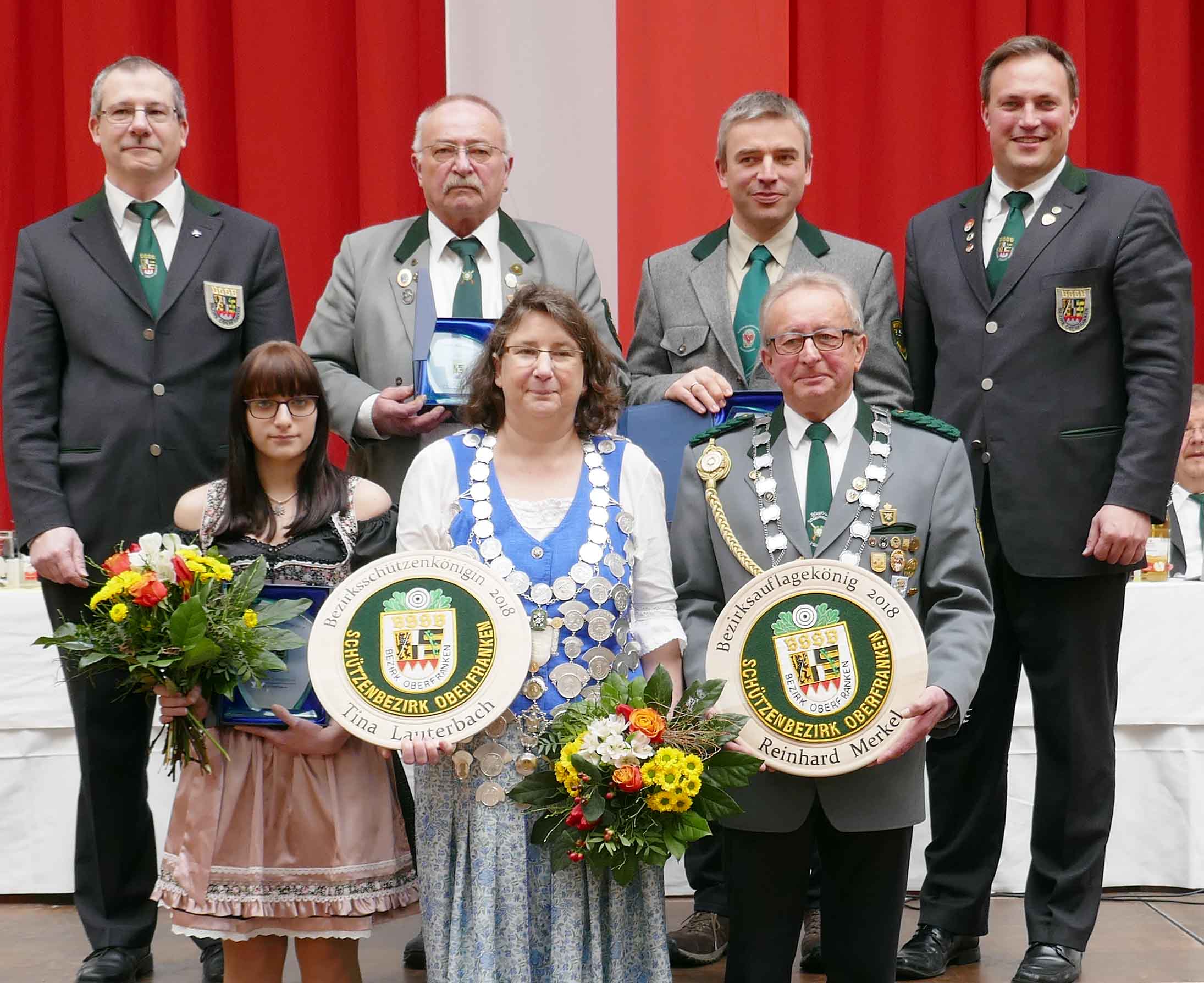 Das Könisghaus im Schützenbezirk Oberfranken wird angeführt von Tina Lauterbach von der SG Weismain.