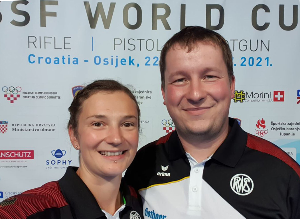 Sandra und Christian Reitz nach dem Ende der Wettbewerbe