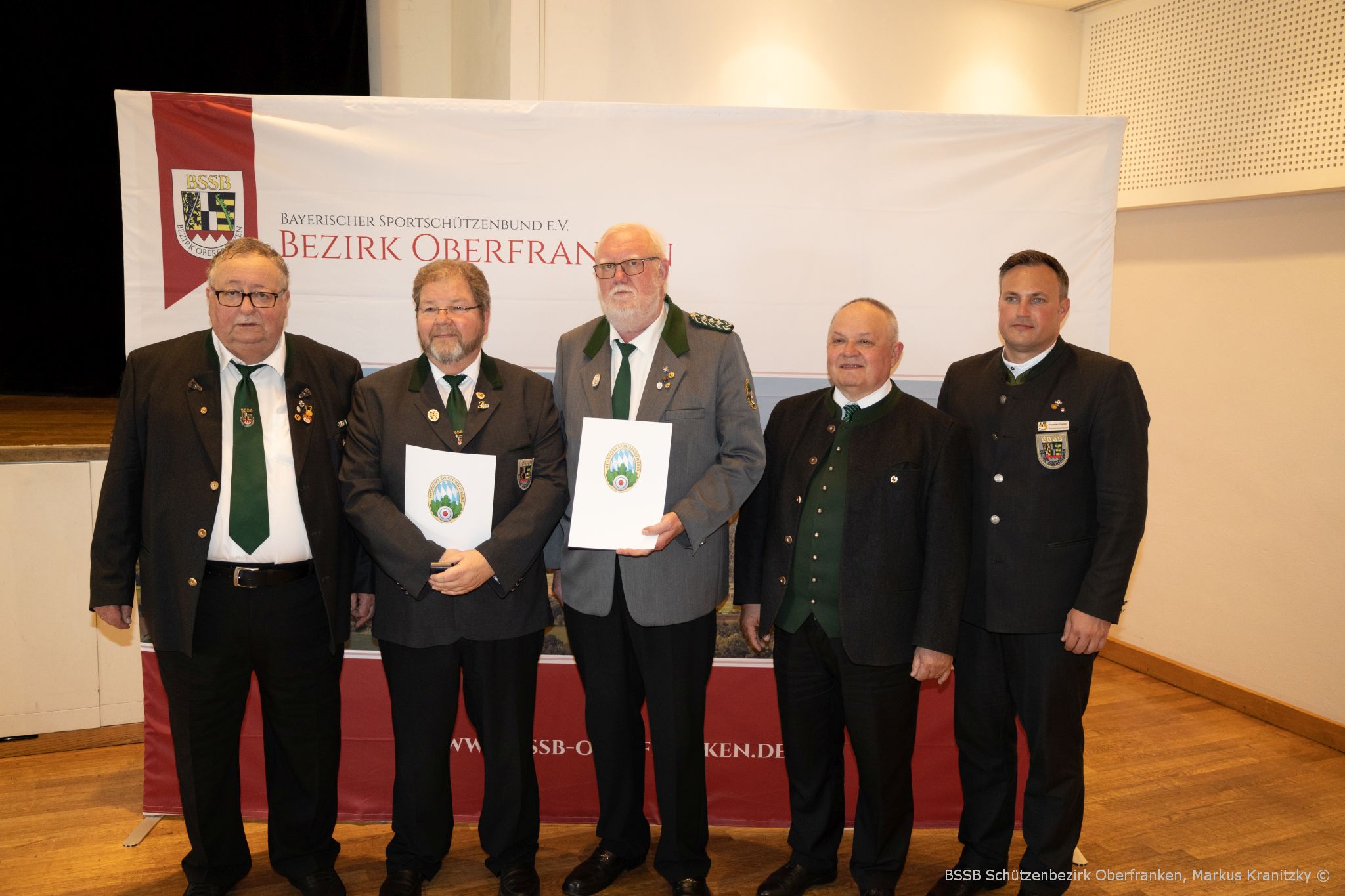 Ehrungen am Randes des 70. Bezirksschützentags