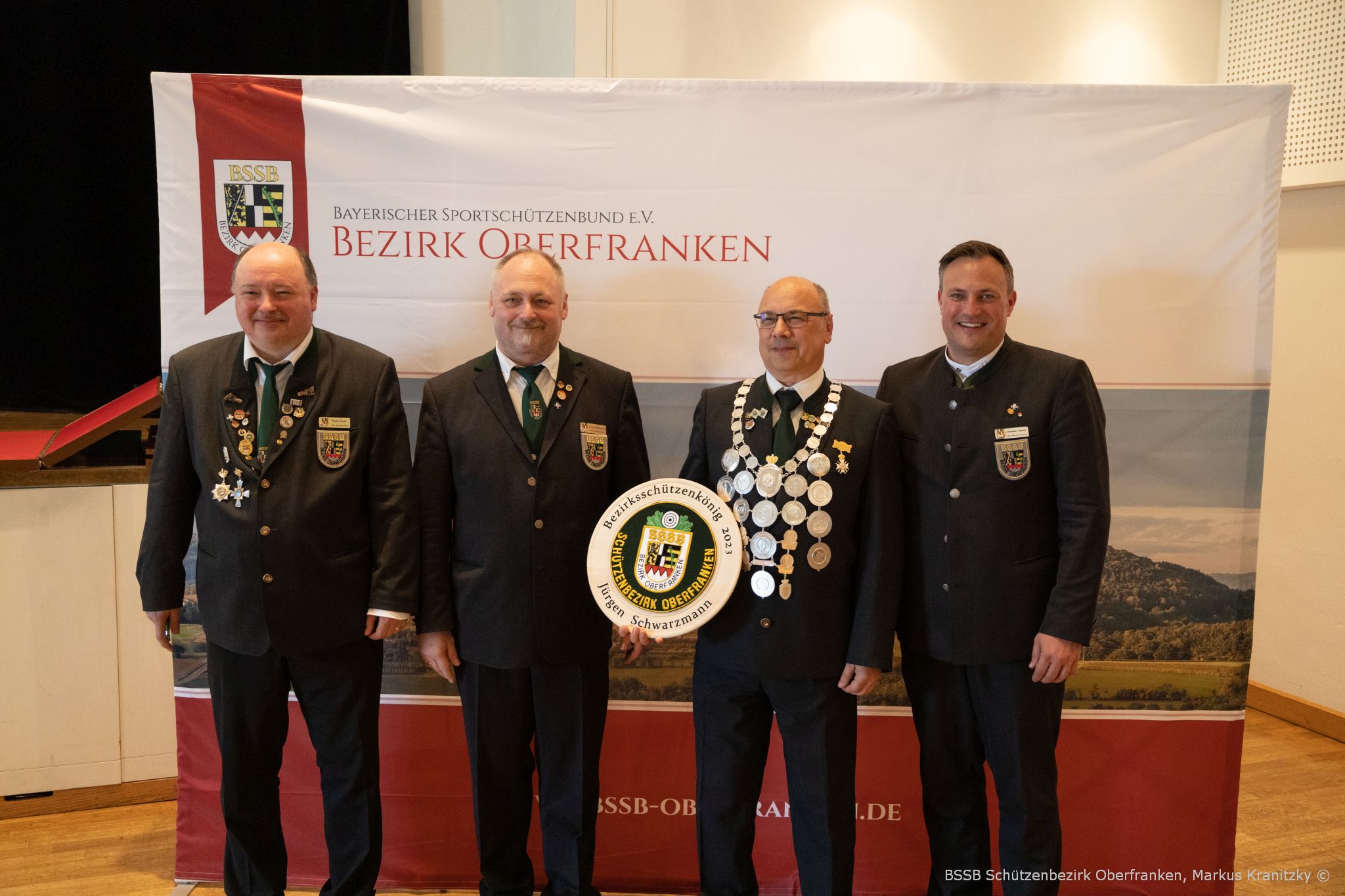 Bezirksschützenkönig Jürgen Schwarzmann aus Eggolsheim.