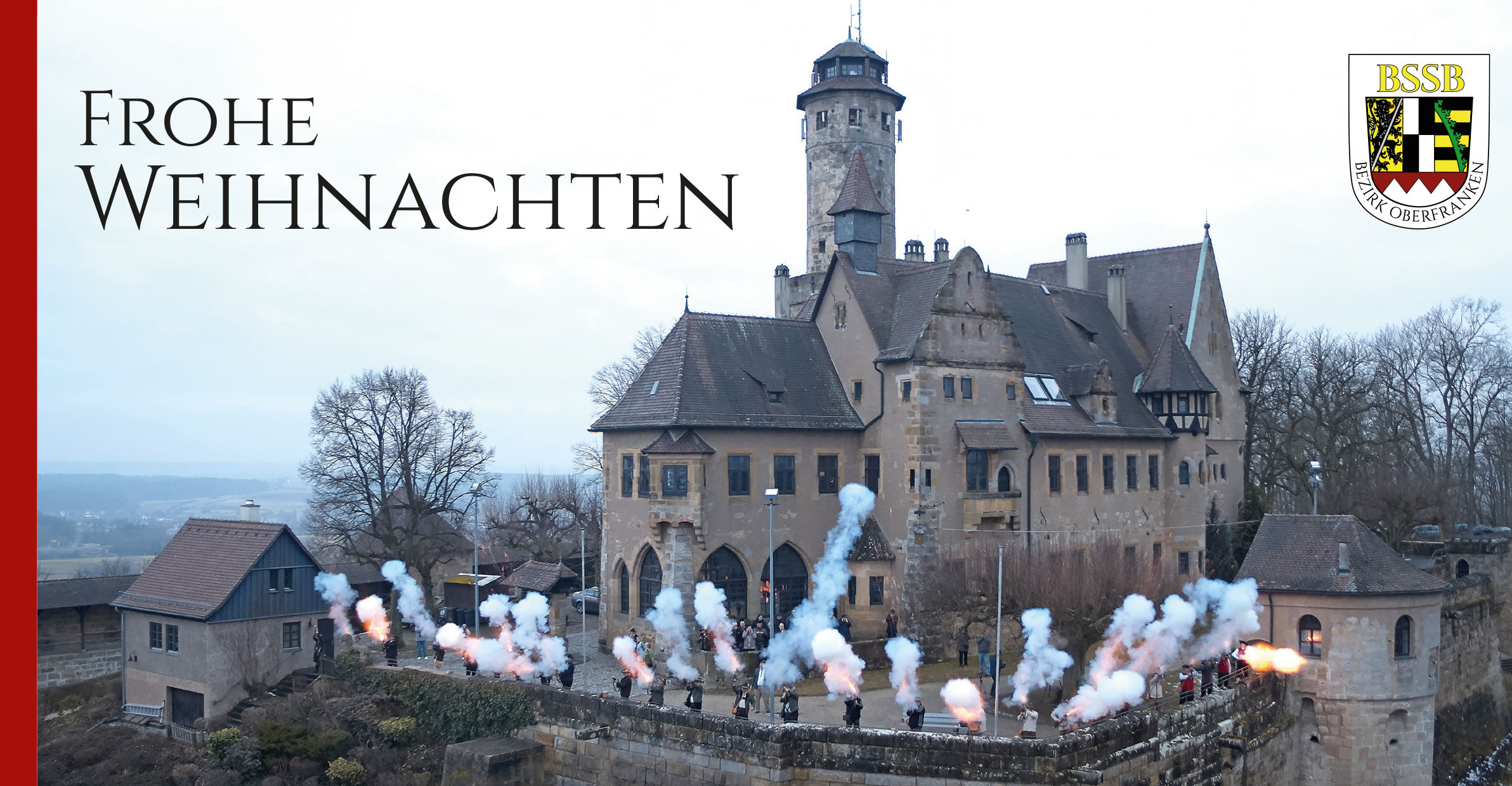 Weihnachtskarte des Schützenbezirks Oberfranken 2018